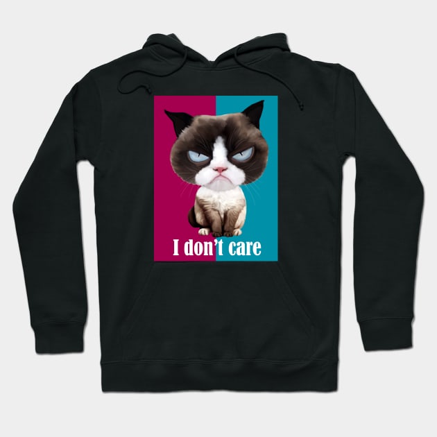 Grumpy cat Hoodie by Ovibos